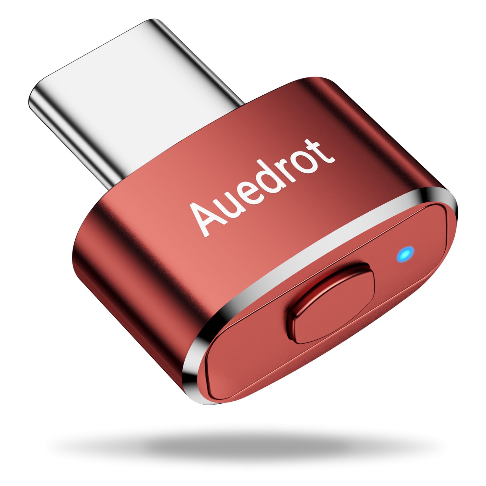 AUEDROT Mouse Jiggler USB-C Undetectable Mouse Jiggler Type C Mover with Switch Button, Automatic Wiggler with 2 Jiggle Modes, Plug & Play, Keep Computer/Laptop Awake,Orange
