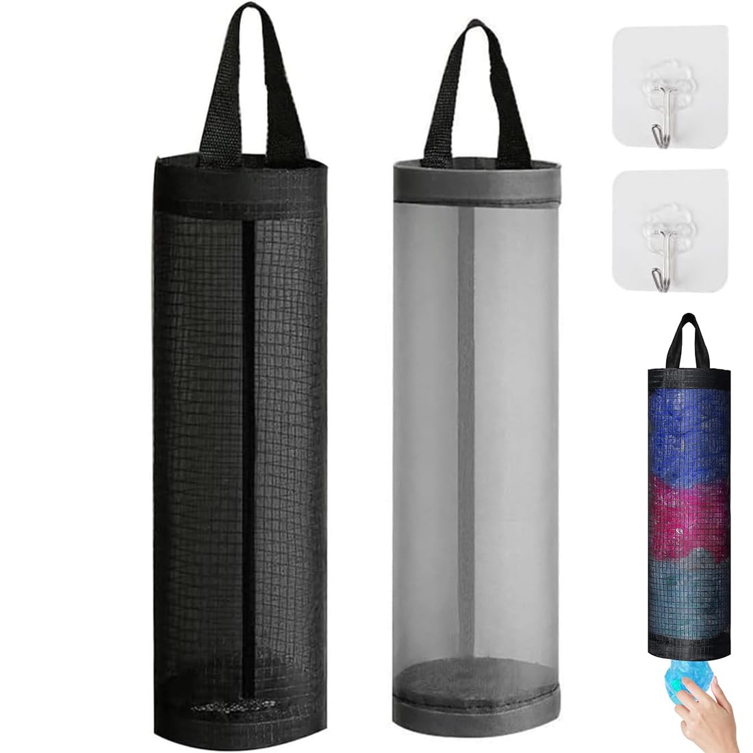 Porta Sacchetti Plastica Cucina Dispenser Buste Spesa Organizer Appendibile