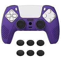 Vista 31 de eXtremeRate PlayVital Clear White 3D Studded Edition Anti-Slip Silicone Cover Skin for ps5 Controller, Soft Rubber Case for ps5 Wireless Controller