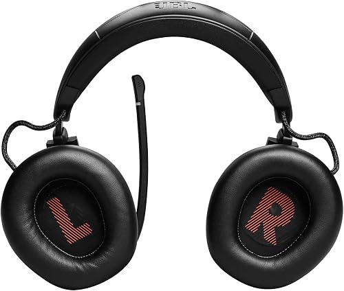 JBL Quantum 910 Wireless Bluetooth Gaming Headset with Noise-Cancelling Technology, Play and Charge Features and Boom Microphone, Black - 4