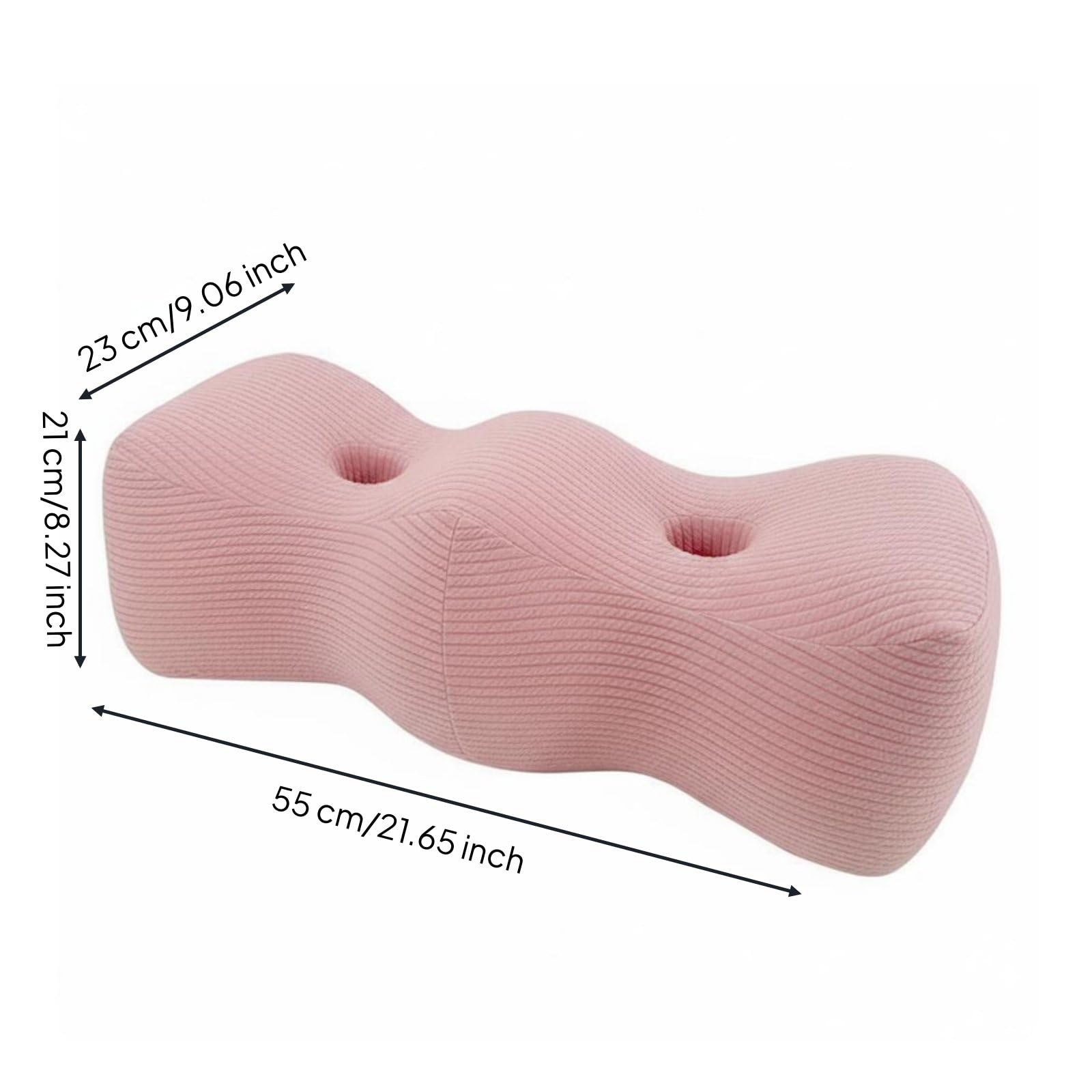 Almohada Ortopédica de Piernas Cojín Almohadilla Elevación Espaciador Espuma Viscoelástica de Alta Densidad con Tejido de Punto Ventilado Adecuado, Rosa
