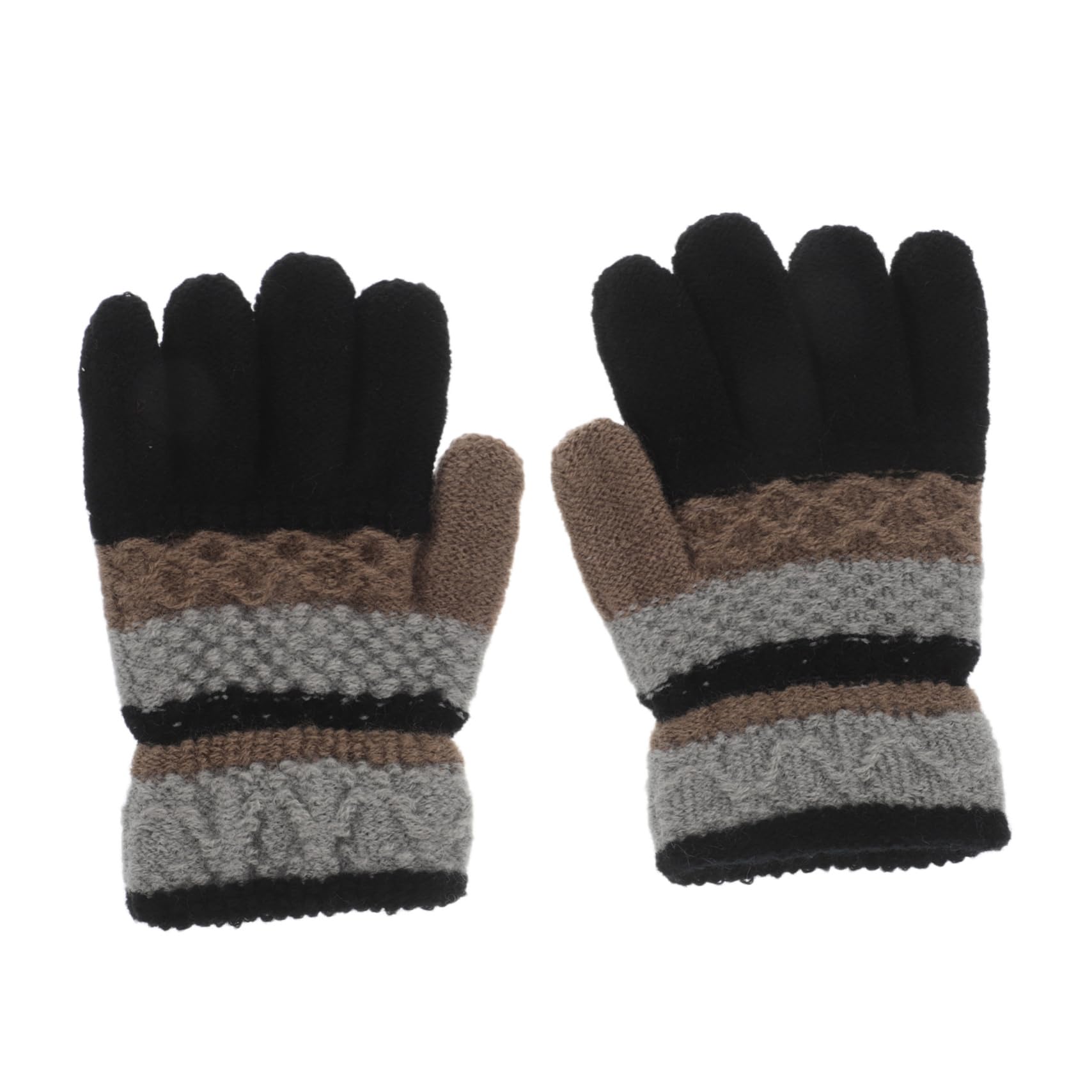 FRCOLOR 1 Pair Boys and Girls Winter Gloves Toddler Knitted Garden Gloves for Cold Weather Boys Girls