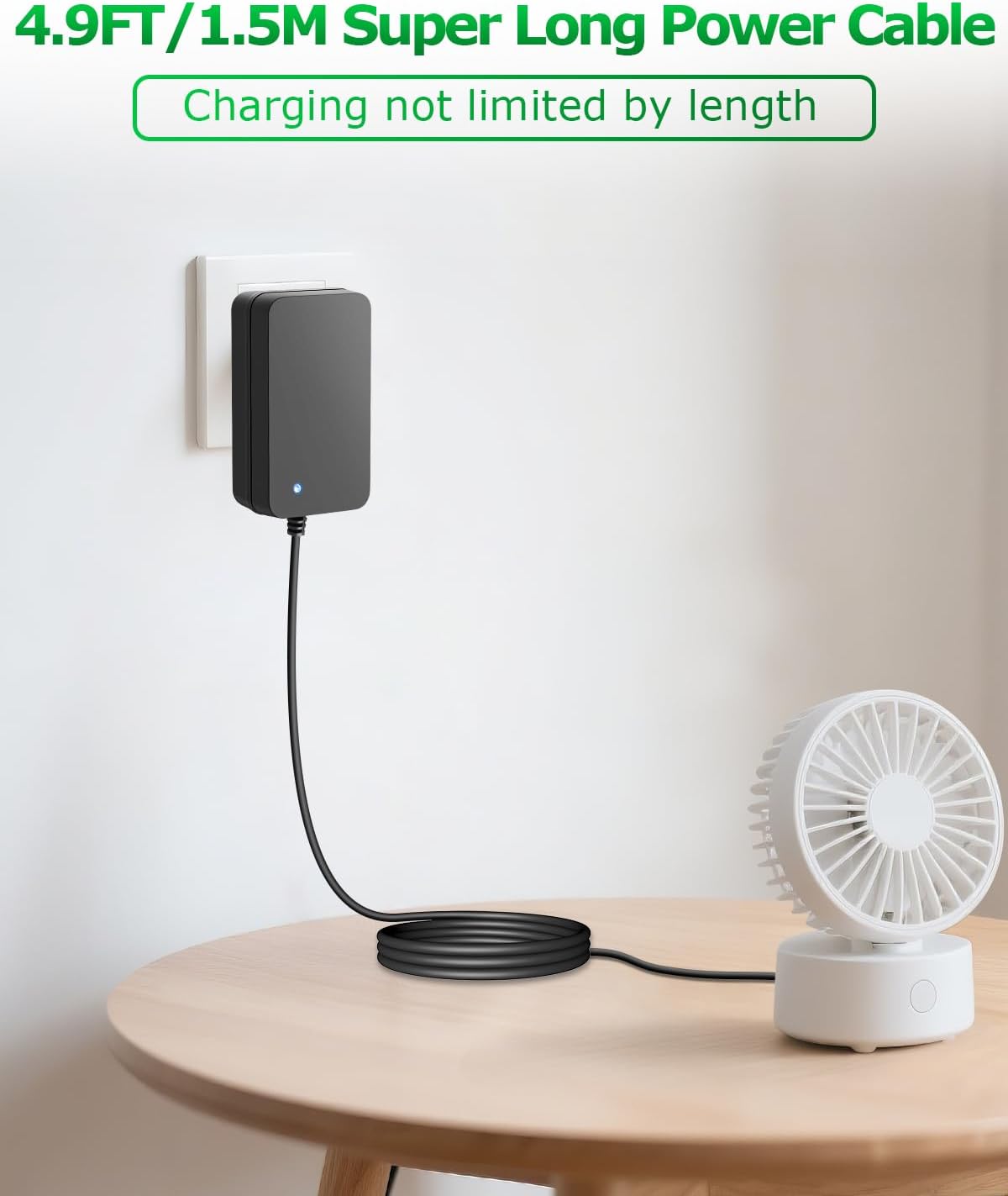 5V 4A Power Supply Adapter 20W 4.9FT AC/DC Charger AC 100V-240V to DC 5V 4A 3.5A 3A 2.5A 2A 1.5A 1A Power Adapter for Jetson Nano Raspberry Pi Security Camera Monitor Graco Swing with 8TIPS
