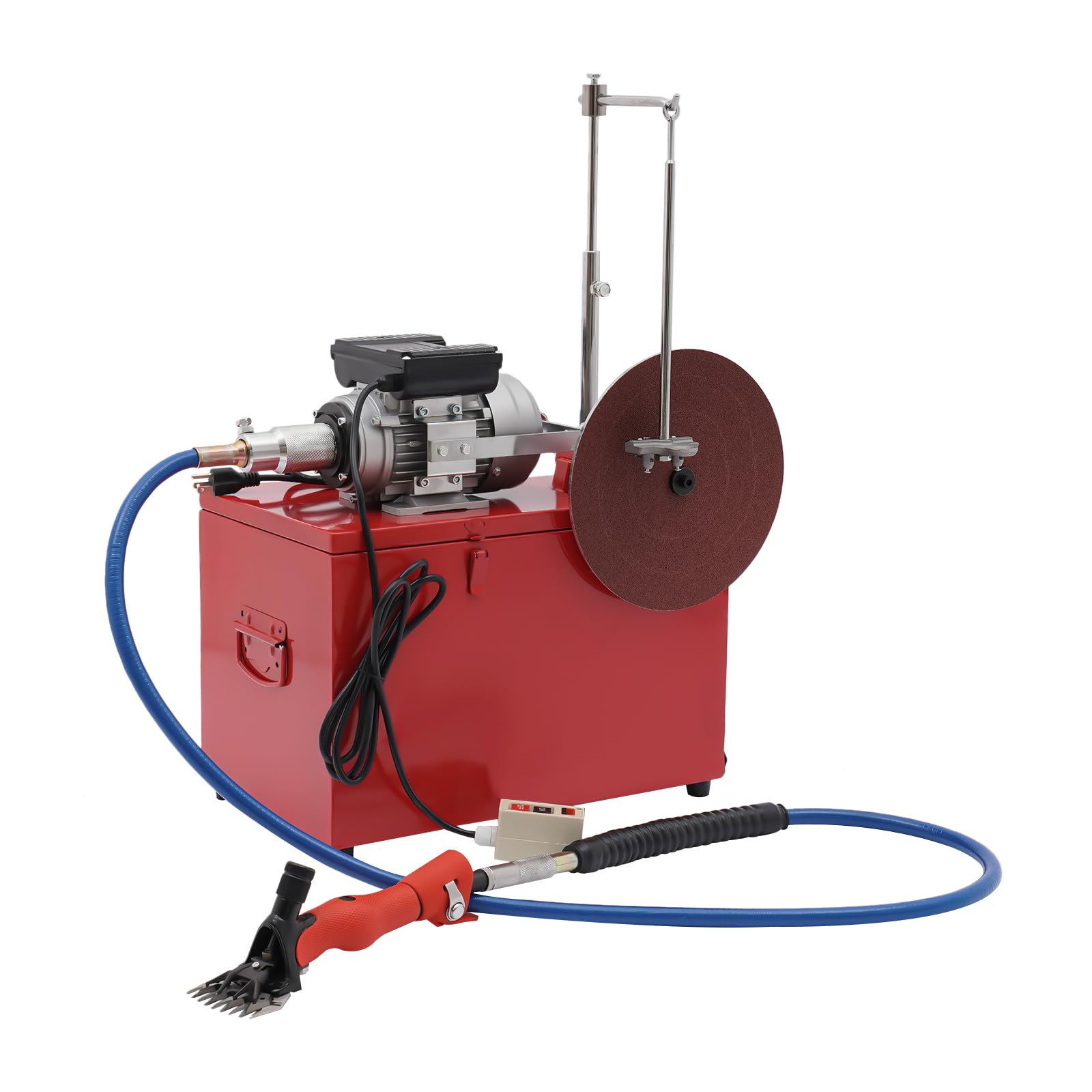 QIUTMER Electric Shearing Machine Clipper for Thick Hair Animals, 2 in 1 Shearing Machine - Shearing and Sharpening Blades, 550W 2800rpm for Sheep/Goats/Camel/Cattle