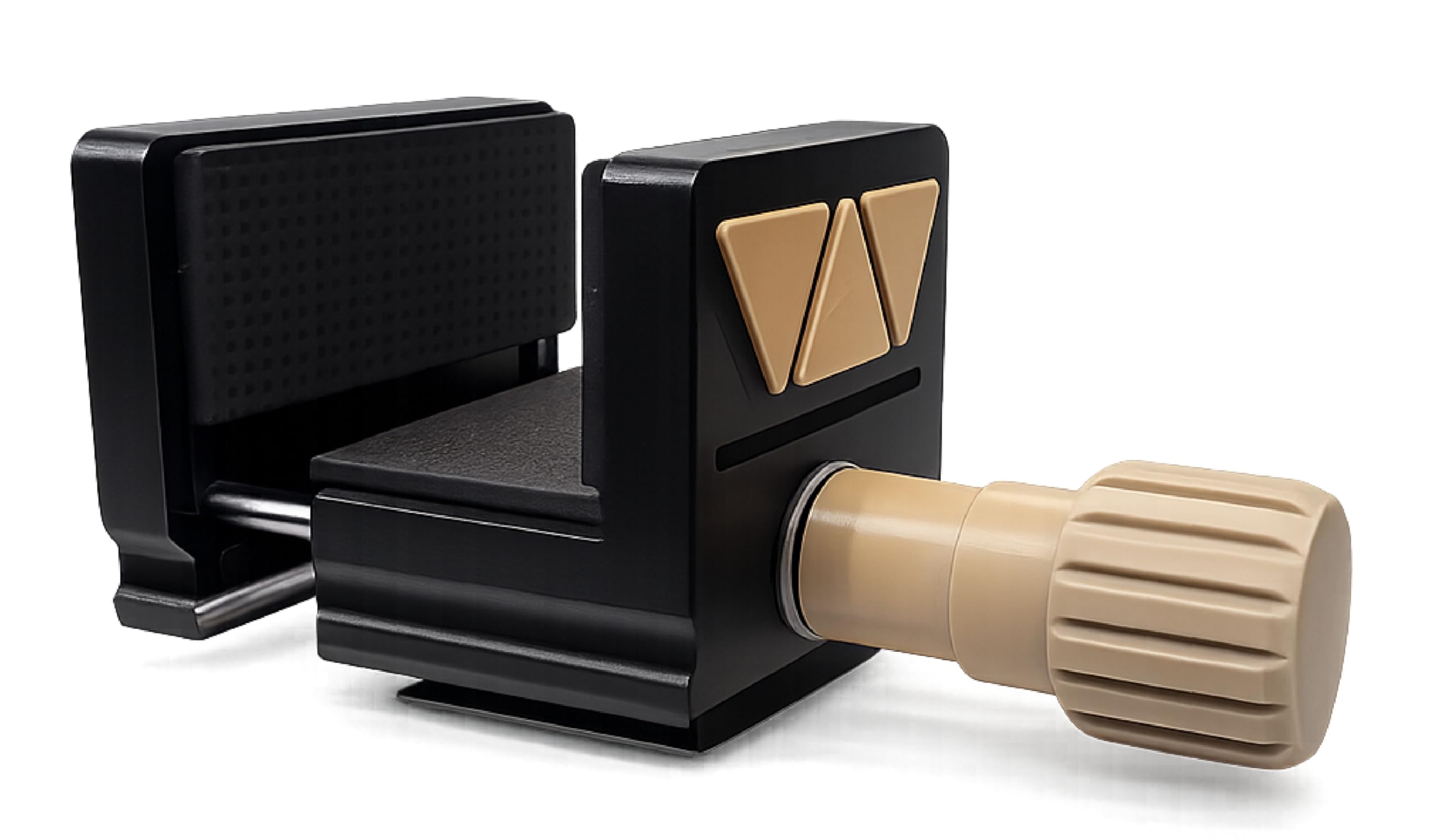 Atlas RS65 Carbon Fiber Air Rifle Saddle – Arca Swiss Air Rifle Mount – Spring-Loaded Adjustable Rifle Clamp 35–75mm – PCP Tripod Mount for FT, HFT & Benchrest Shooting