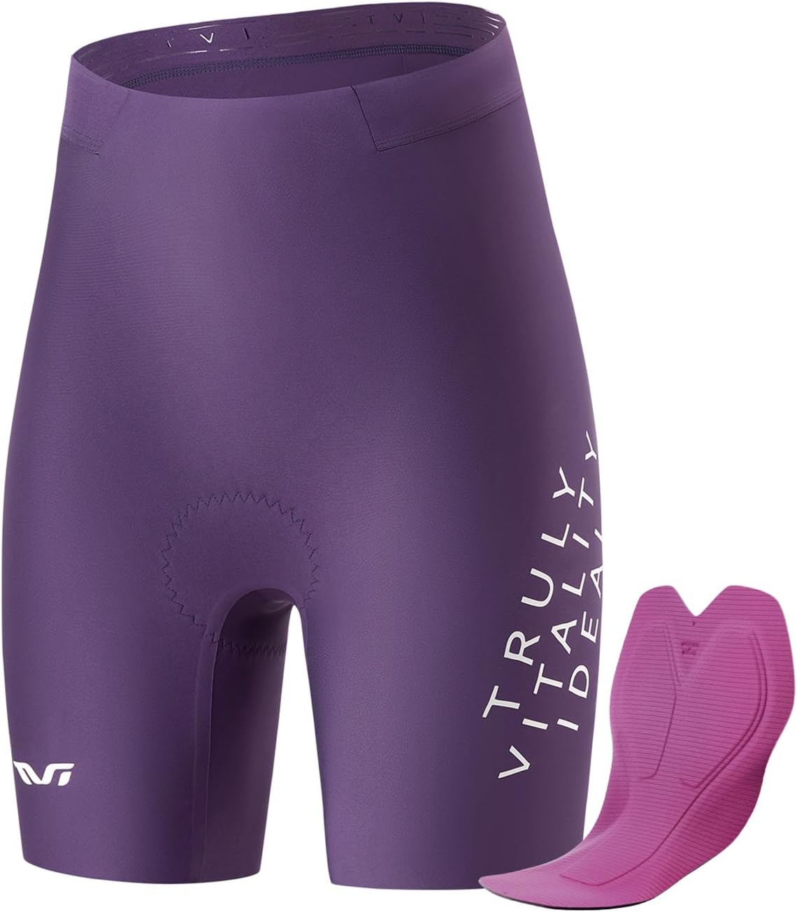 ROCKBROS TVI Padded Biker Shorts Women, Breathable Cycling Shorts Women for Cycling, Running, MTB
