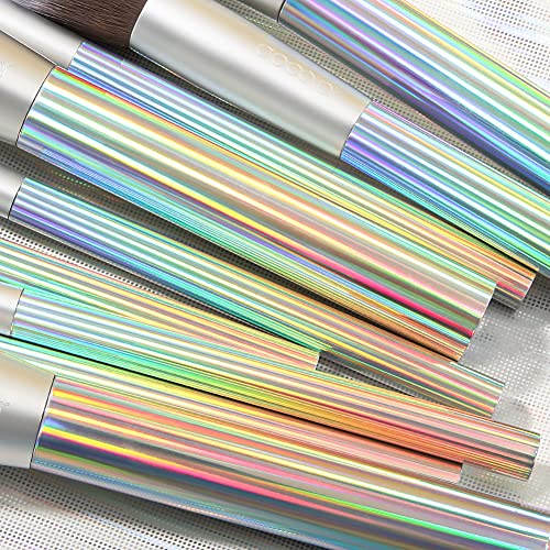 Docolor Aurora Makeup Brushes, 9 Pcs Makeup Brushes Set With Gift Bag, Premium Synthetic Kabuki Foundation Blending Face Powder Mineral Eyeshadow Make Up Brushes Kit #TOP5