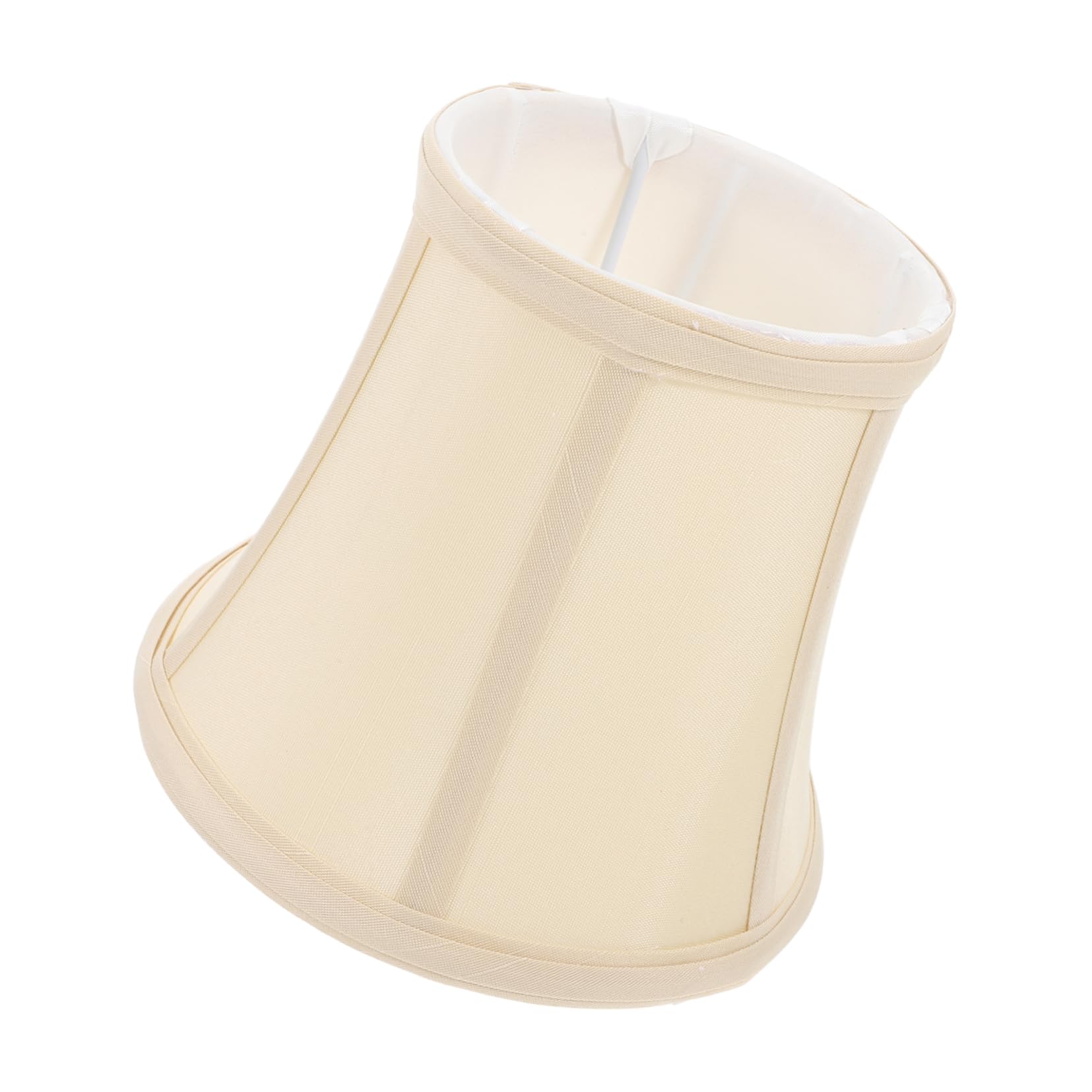 Veemoon Small Beige Fabric Lamp Shade Barrel Design, 30mm Diameter Clip-on Lampshade for Table and Floor Lamps, Replacement Rectangular Light Shade Suitable for Living Room and Bedroom