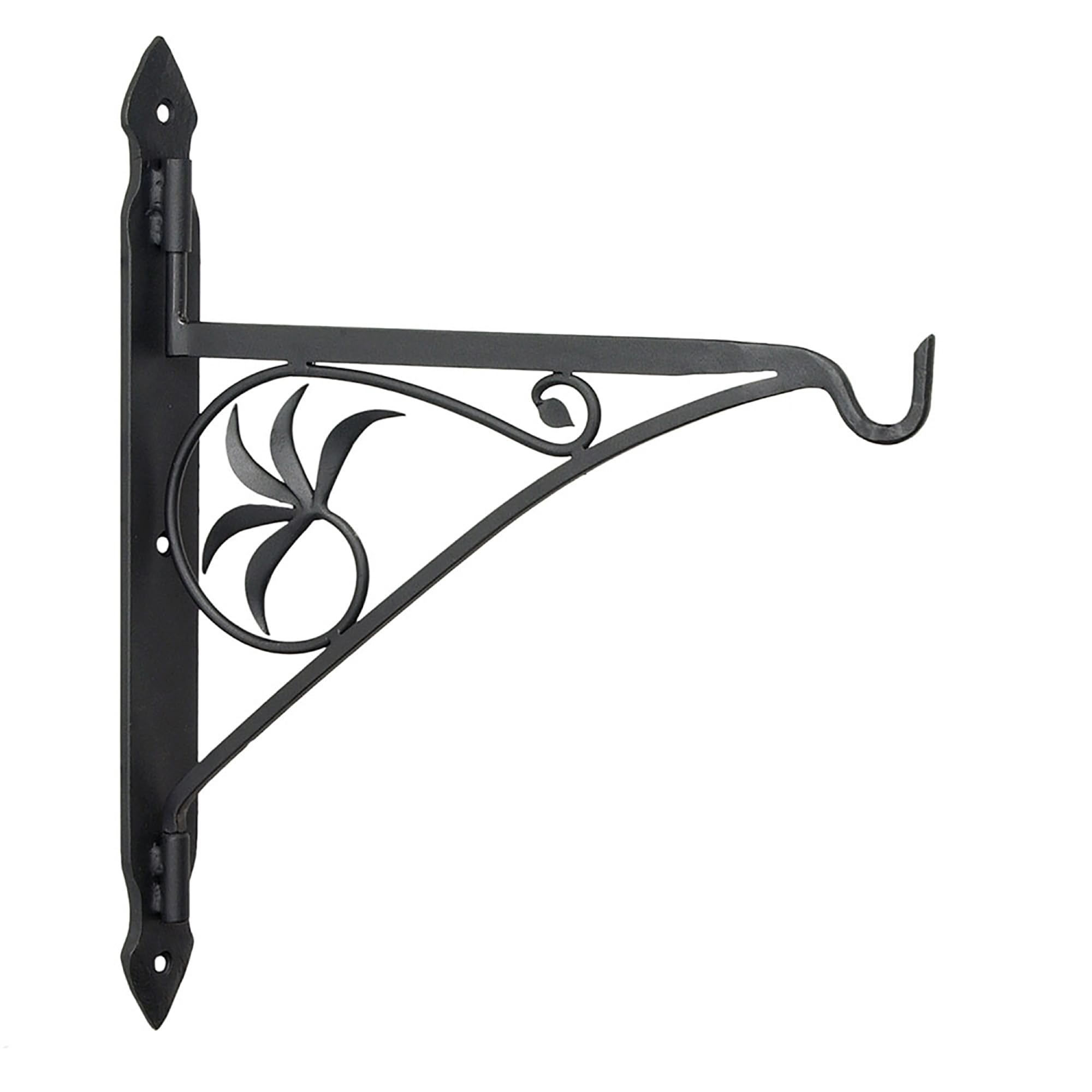 Minuteman International Brazo Giratorio de 45,7 cm, grúa para Chimenea, Hierro Forjado, Negro