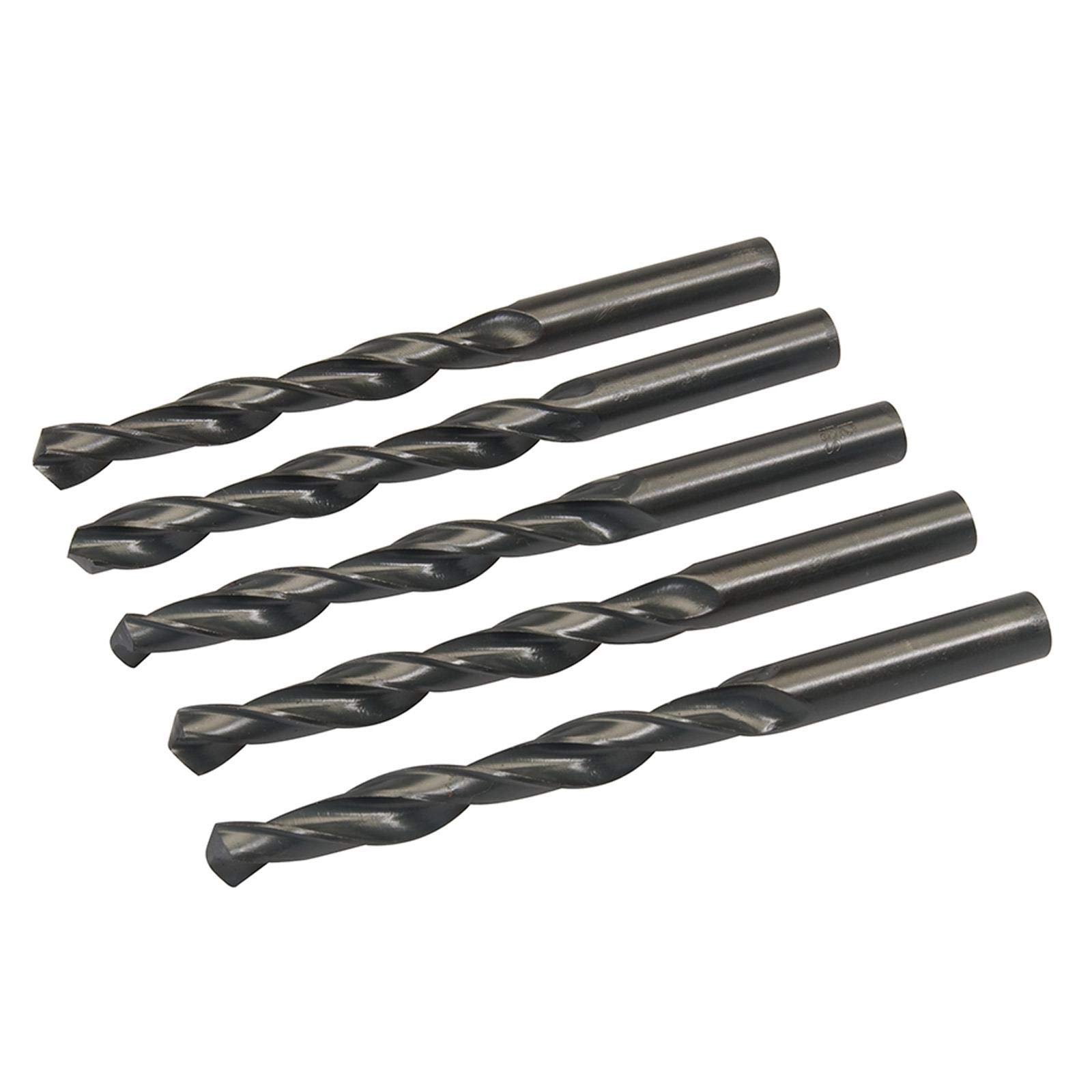 Dapetz ® 10Pcs x 12mm HSS Jobber Drill Bits, Black Twist Drill Bits for Stainless Steel Copper Aluminium Alloy Metal, Wood and Plastics DIN338
