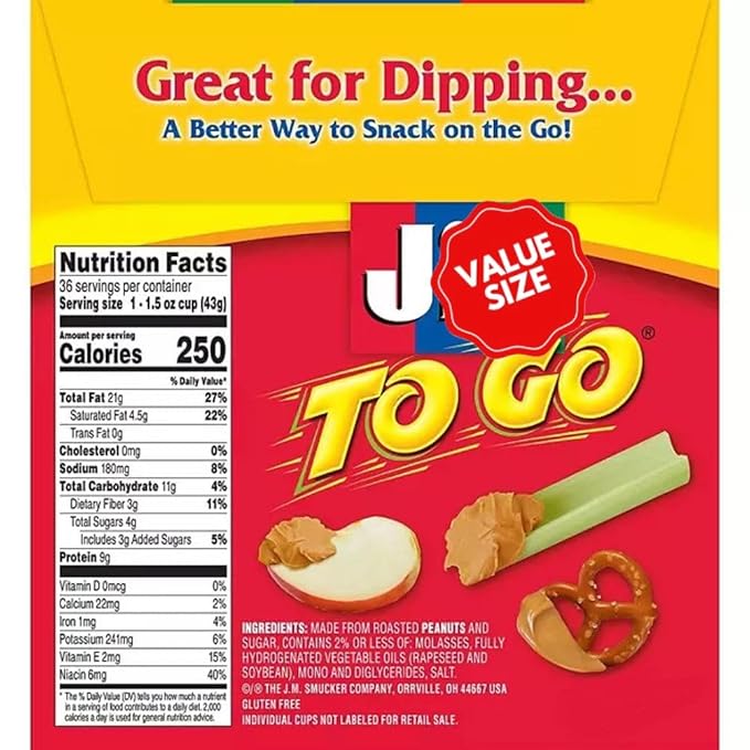 Jif-To-Go Crema de Maní 36 unidades miniatura 5