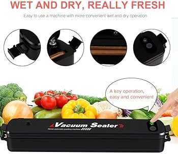 Vacuum Sealer Home automatic packing machine Black Finish : Amazon.ca: Home