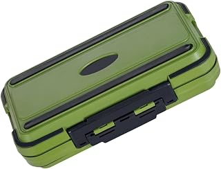 Fishing Tackle Storage Box with 30 Adjustable Compartments, Large Portable Fishing Tool Organizer Case in Green for Hooks, Lures, Baits, and Accessories Storage