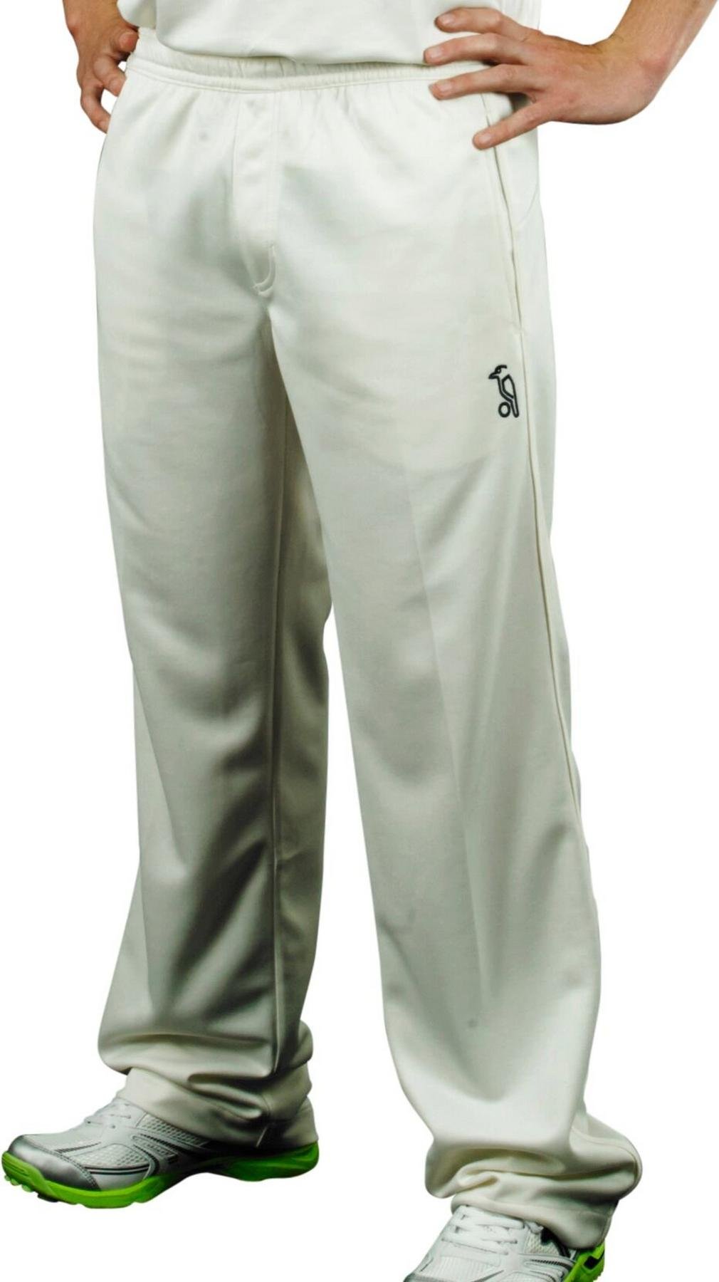 Funky White Kookaburra Pro Player Cricket Trousers - Junior - 6 Years