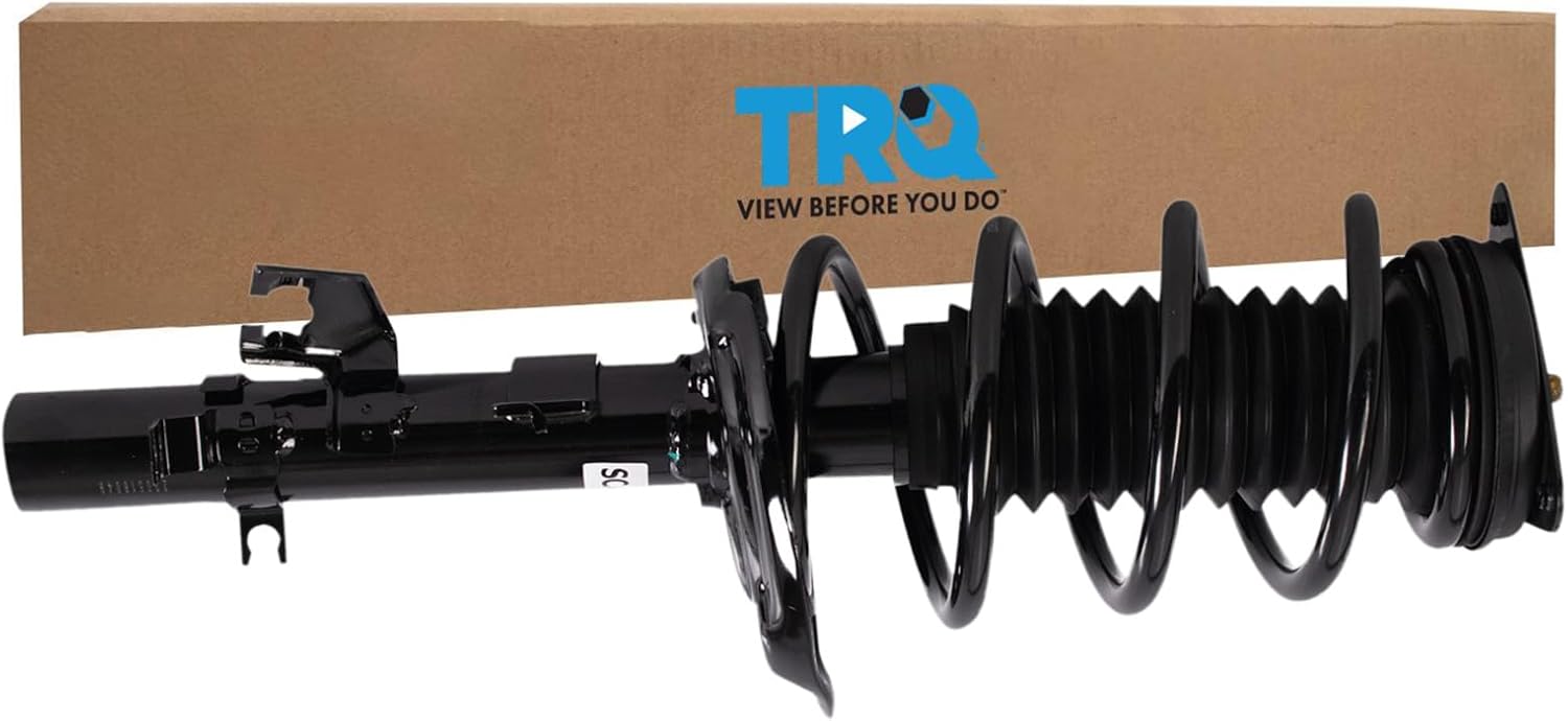 TRQ Front Left Complete Strut & Coil Spring Assembly Drivers Side Compatible with 2014-2020 Nissan Rogue 2017-2021 Rogue Sport