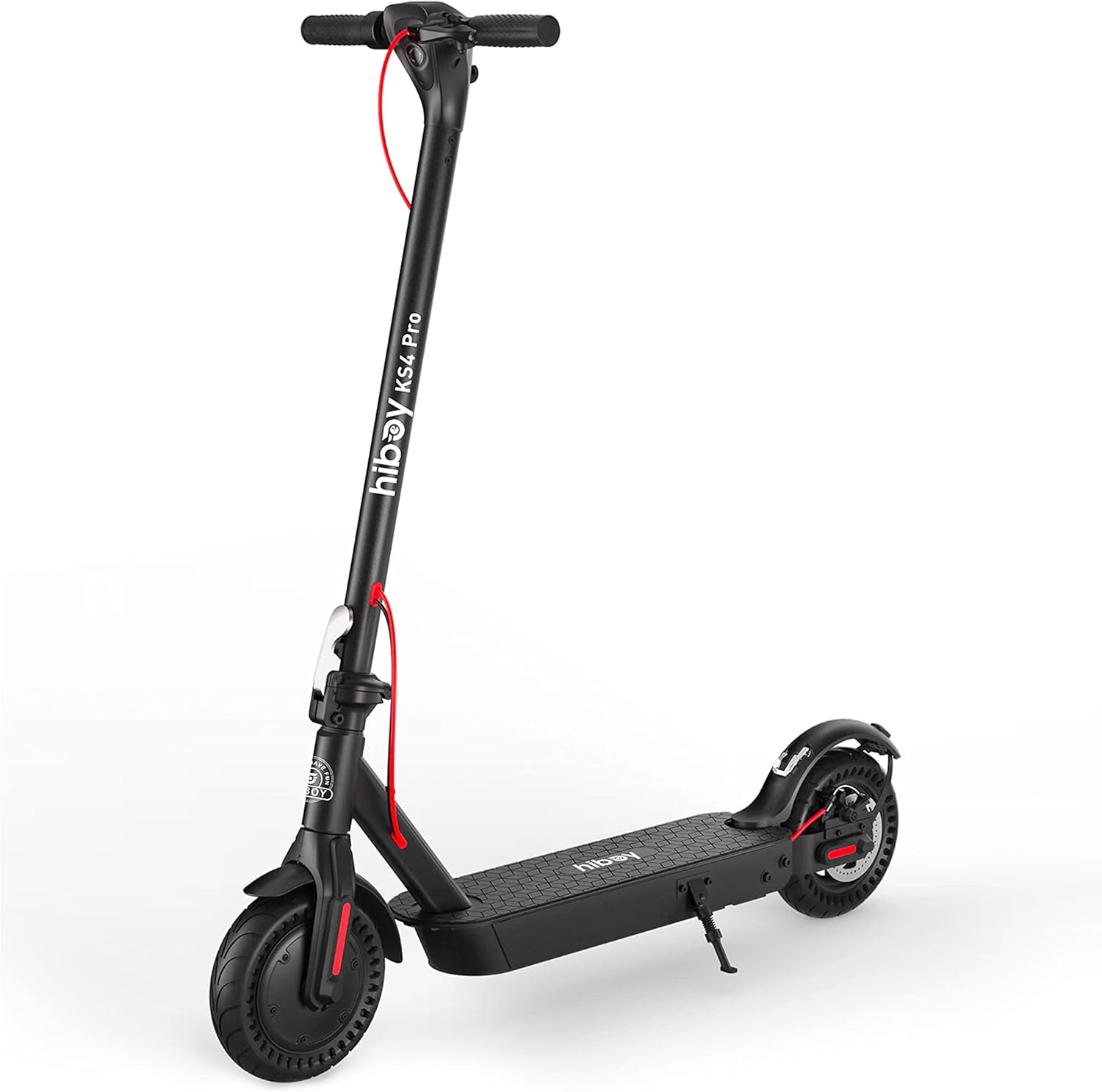 Hiboy KS4/KS4 Pro Electric Scooter with 500W Motor (Ver. KS4 350W), 19 MPH 25 Miles Range (Ver. KS4 17 Miles), 8"-10" Tires Electric Scooter Adults, Foldable E-Scooter with Big Unique Display