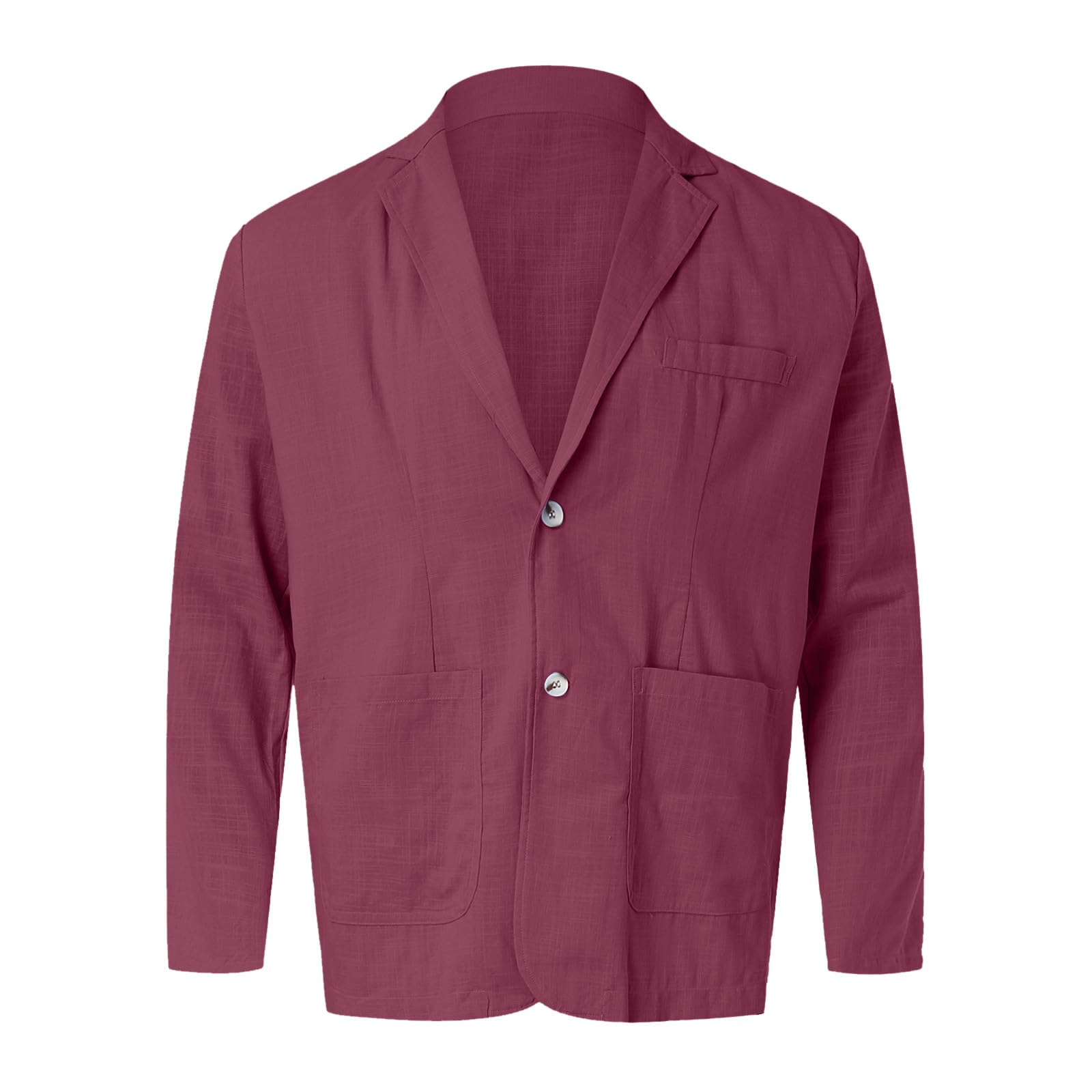 Linen Blazer Men Casual Blazer Suit Jackets 2 Button Lightweight Sport Coats Business Summer Blazers Jackets