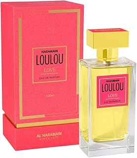 Al Haramain Loulou Love - Luxury Arabian Perfume for Women - Floral Fruity Fragrance with Sour Cherry, Mandarin, Bergamot, Amber & Musk - Arabic Long Lasting Scent - Eau de Parfum - 3.33 oz EDP Spray