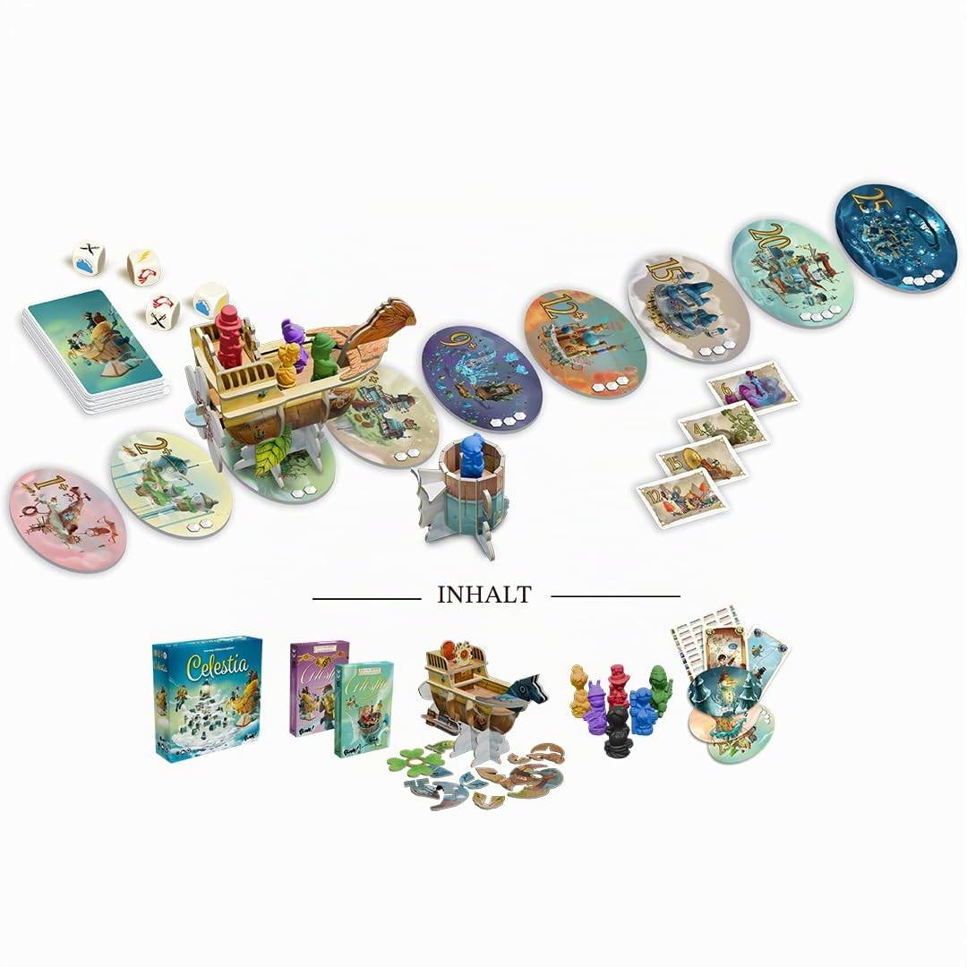 Blam! Celestia Big Box • Integral Collector Basisspiel + 2 Erweiterungen Gesellschaftsspiel für die Familie - Brettspiel - für 2 bis 6 Spieler - ab 8 Jahren - 30 Minuten