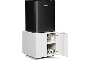 INMOZATA Mini Fridge Stand with Drawers