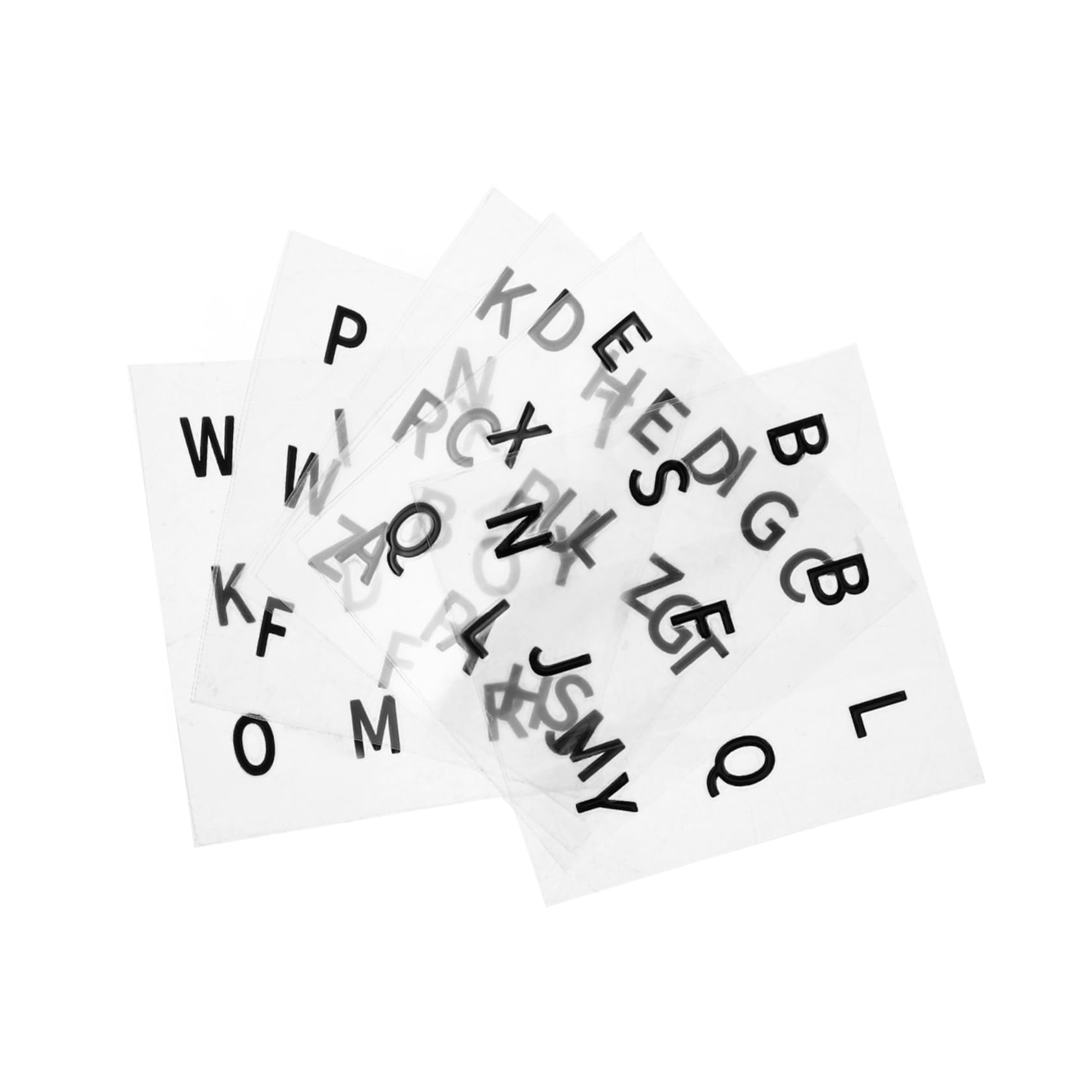 Kisangel 6-Pack Puzzle Cube Stickers Large Print Decals for Low Vision Toy Auxiliary Accessories