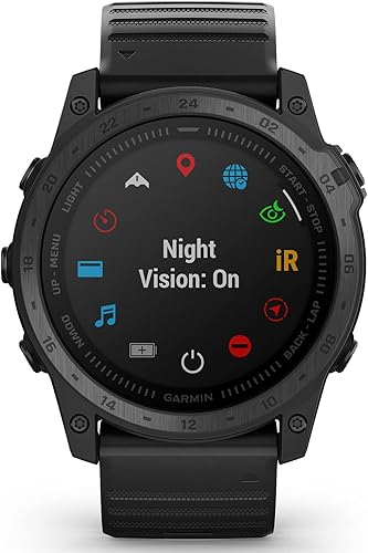 Miniatura 7 de Garmin tactix 7 AMOLED - Paquete de reloj táctico GPS, construido robustamente, linterna LED integrada, Multi-GNSS, incluye protectores de pantalla