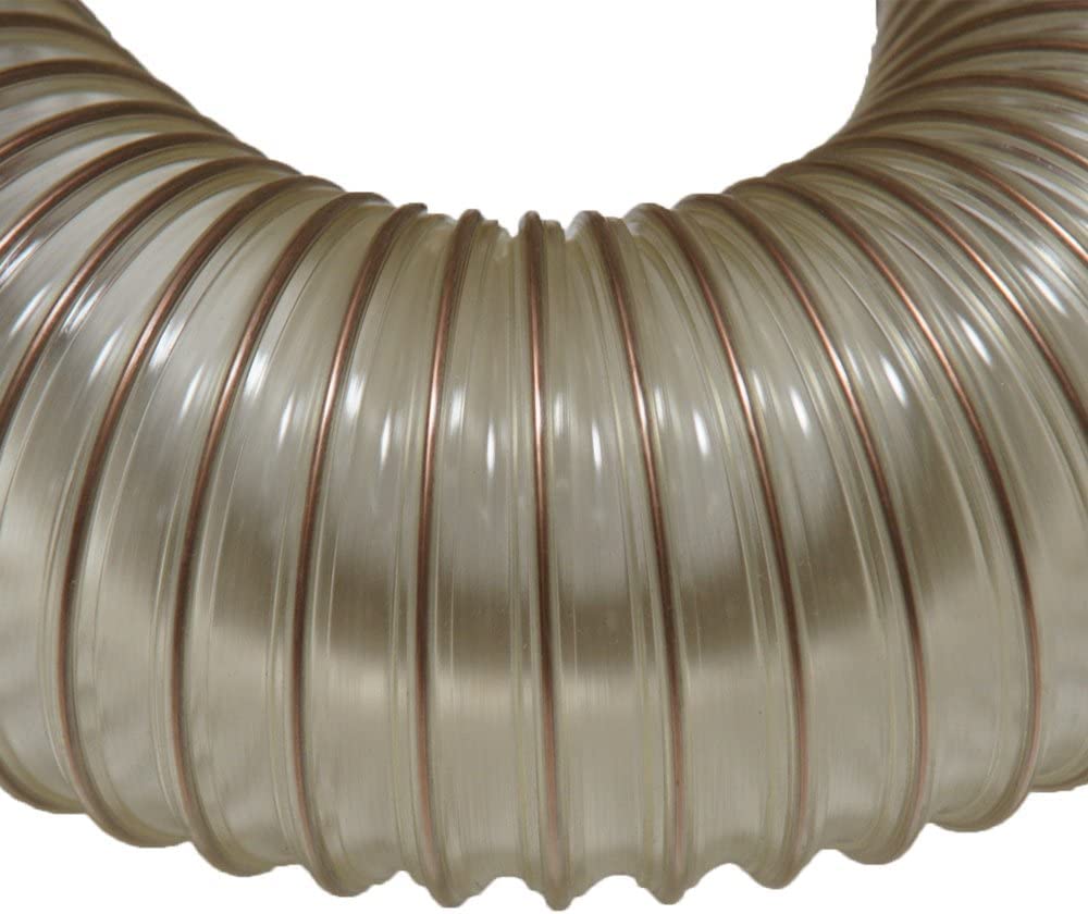 Rubber-Cal Urethane Flex (Light Duty) Clear - Leaf Vacuum Hose - 8