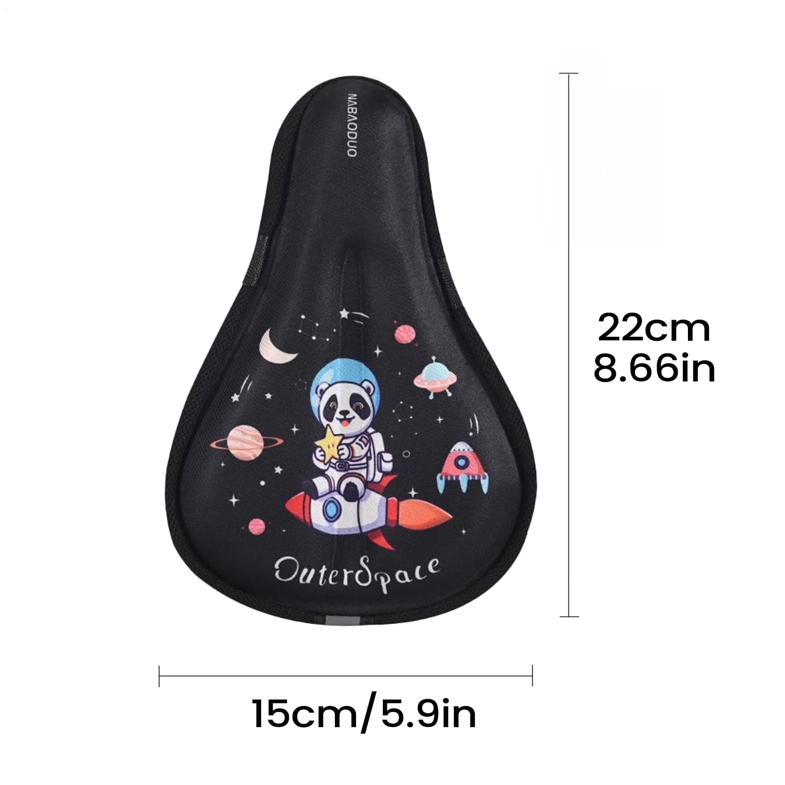 Pokrowiec na siodełko rowerowe, z motywem kreskówki dla dzieci, oddychająca ochrona siodełka rowerowego, do jazdy na rowerze górskim, do jazdy po ulicy, na codzienne dojazdy, wycieczki na świeżym
