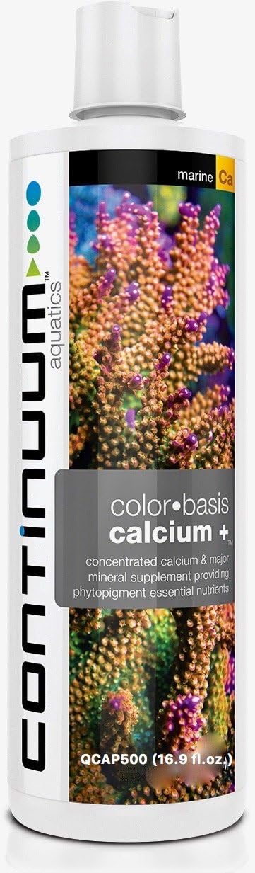 Continuum Aquatics Color Basis Calcium Plus – Concentrated Calcium & Mineral Supplement Providing Phytopigment Essential Nutrients, 500 ml