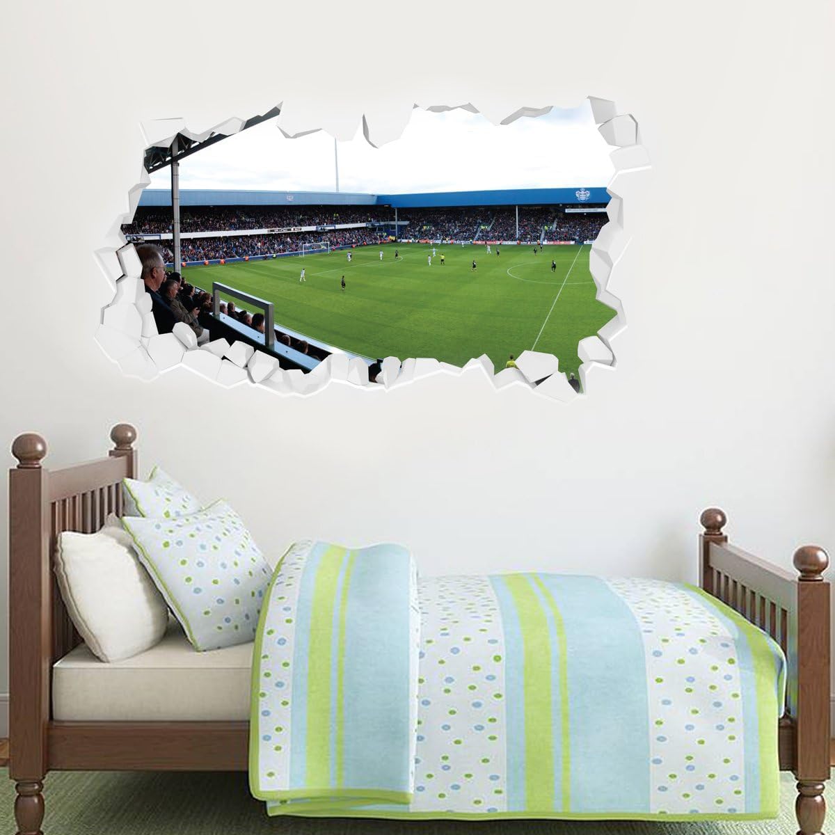 Beautiful Game Queens Park Rangers Football Club Loftus Road Broken Stadium Mural (90cm x 45cm)