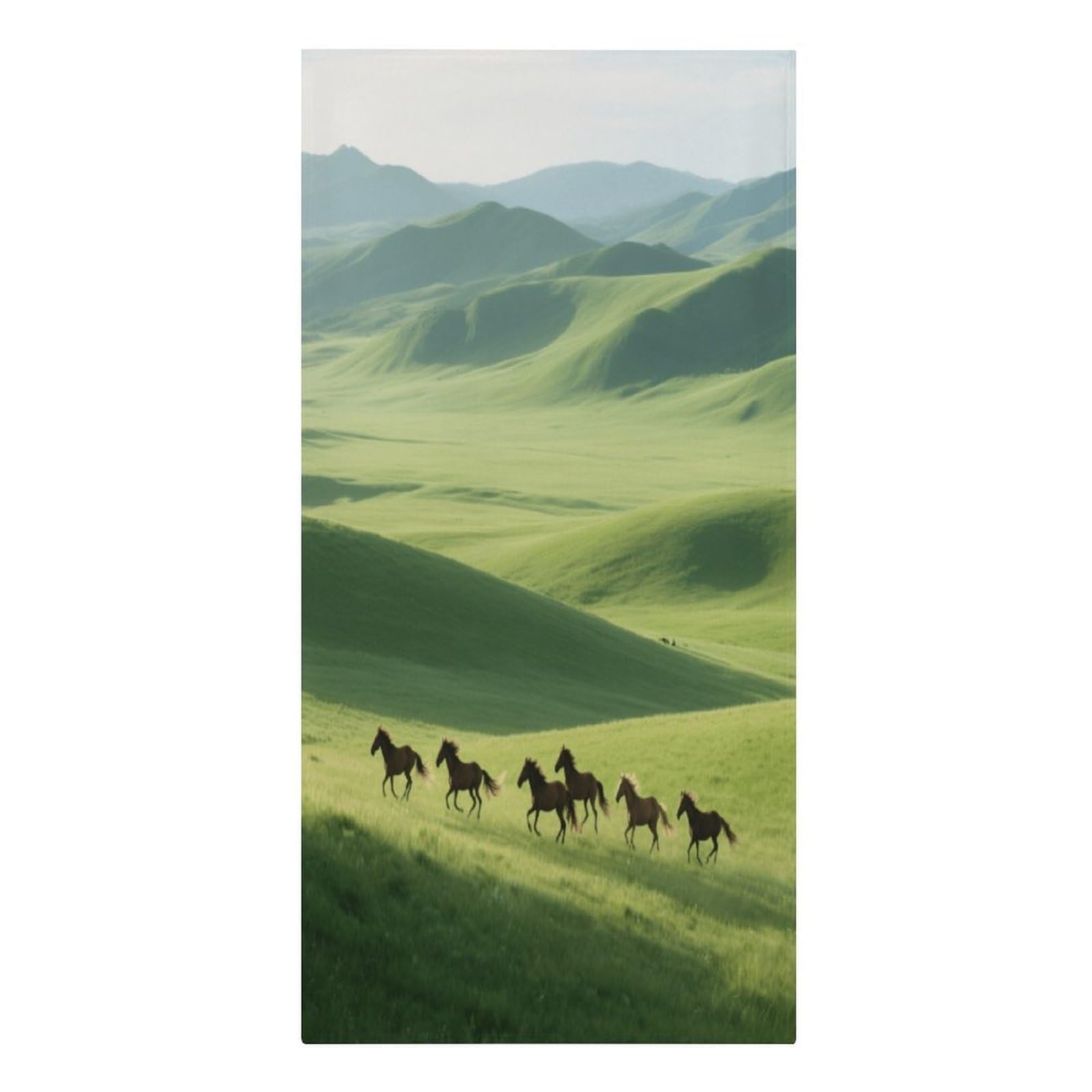 Fekiloot Men's Style Grassland Horses Large Beach Towel, Travel Towel For Adults Wo, Pool Towels For Beach, Camping, Swim Pool, Gym, Sports& Yoga 61.4"X30.3"