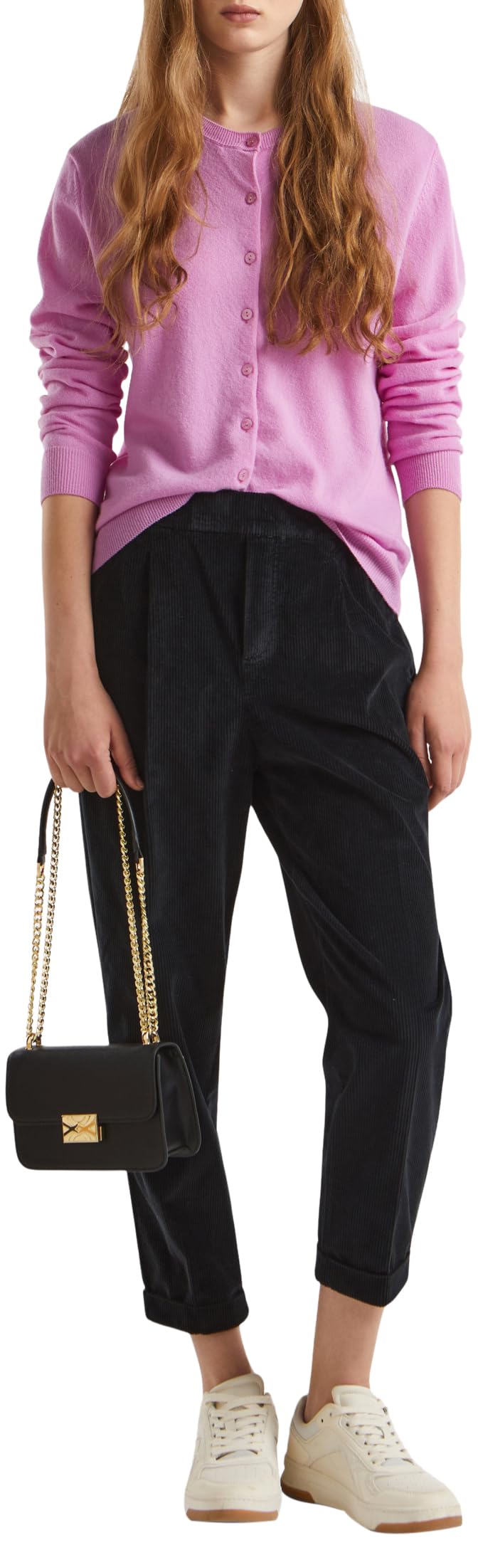 United Colors Of Benetton Women's Black 100 Trousers, Xl