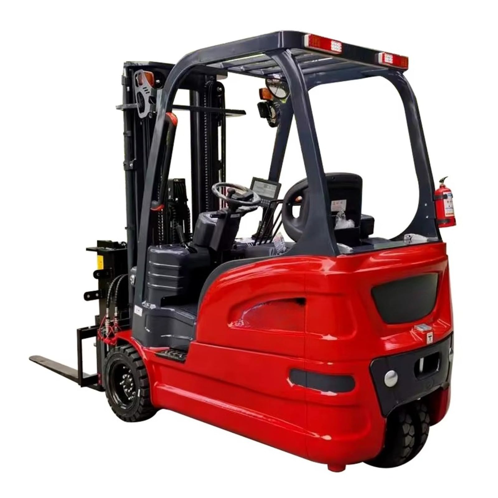 Carrello elevatore elettrico per pallet - Carrello elevatore per movimentazione materiali per magazzino e uso industriale - Capacità da 1 a 3 tonnellate, ascensore elettrico compatto per spazi