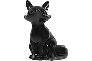 Unomor Feng Shui Fox Tea Pet Figurine, Resin Animal Figurine Kungfu Tea...