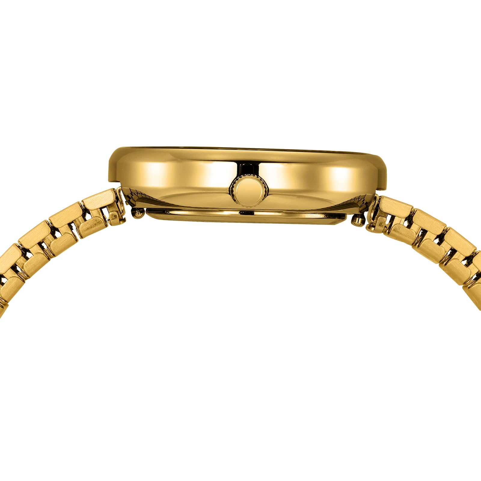 BERNY Relojes de Oro para Mujer Reloj de Pulsera Vintage Damas Relojes Analógicos de Cuarzo con Banda Extensible de Acero Inoxidable 3ATM Resistente al Agua Índices Romanos