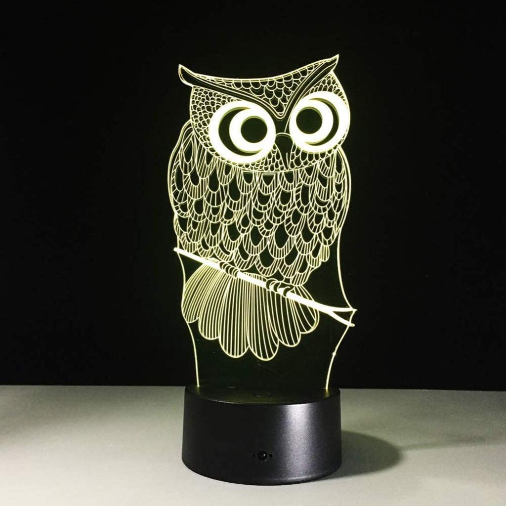 Veilleuse 3D, lampe de chevet pour chambre à coucher, petite lampe de bureau, dortoir d'étudiant, lampe d'alimentation pour bébé