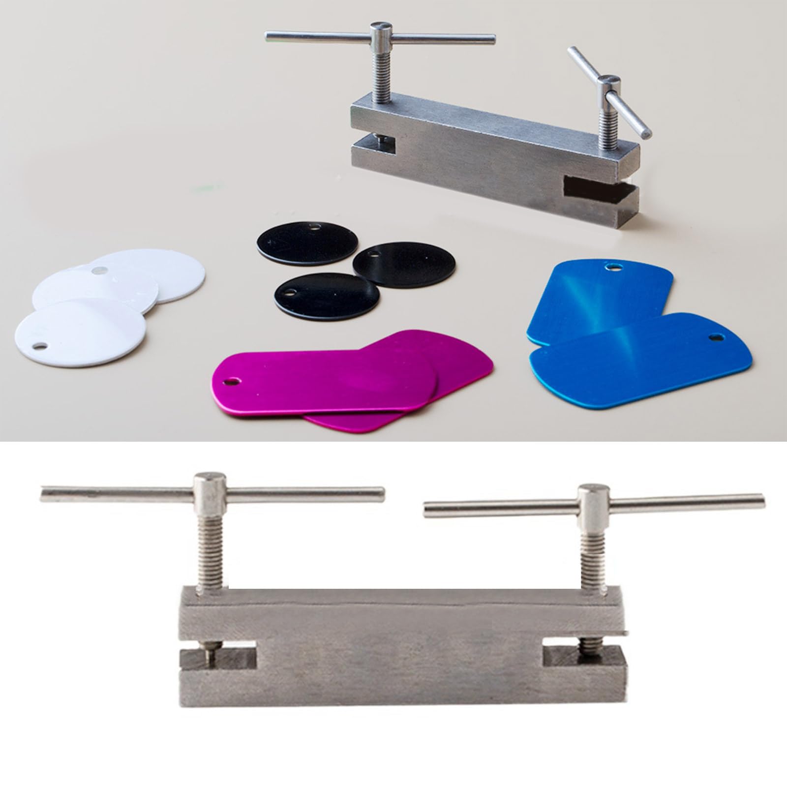 Locher Handwerkzeug mit einstellbarer Spannung, robustes Zentrum für Metall, Glas und Holz, handgeführter Locher