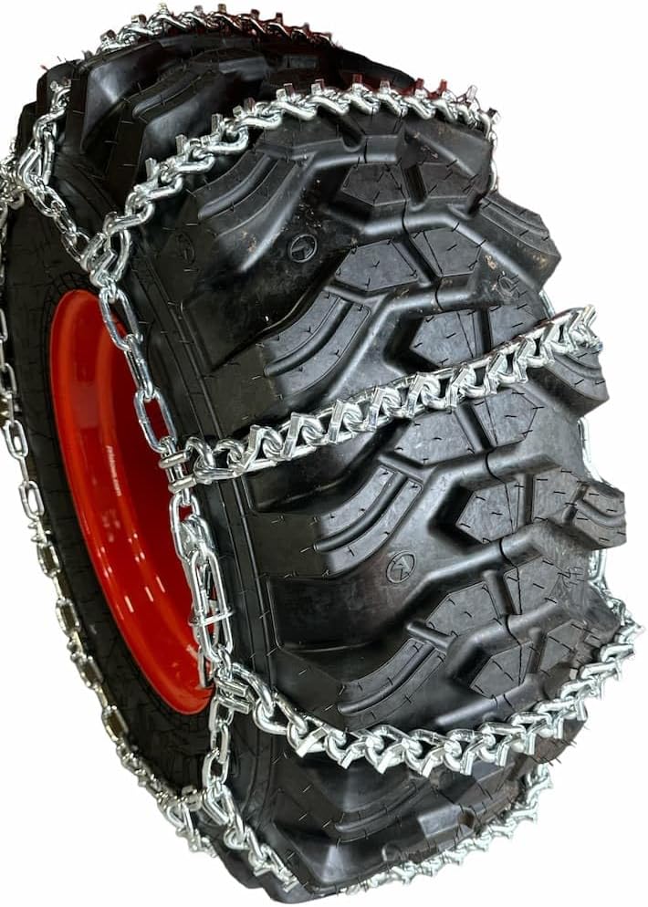 TireChain.com 360/70R20 360/70 20 V-BAR Ladder Tractor Tire Chains set of 2