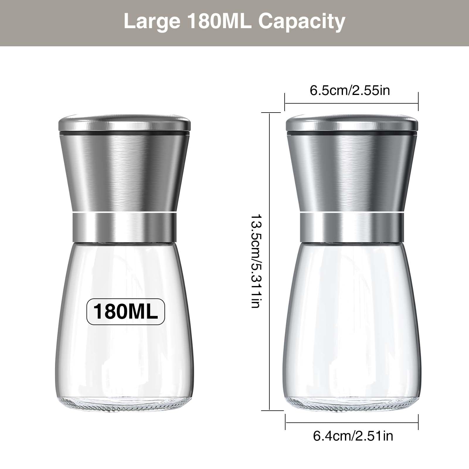 JAN24071801 Salt Pepper Mill, Stainless Steel — Amazon image 2
