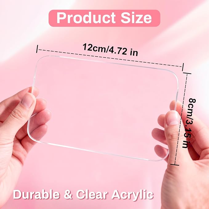 Paleta Acrílica Transparente para Mezclar Esmalte de Uñas miniatura 2