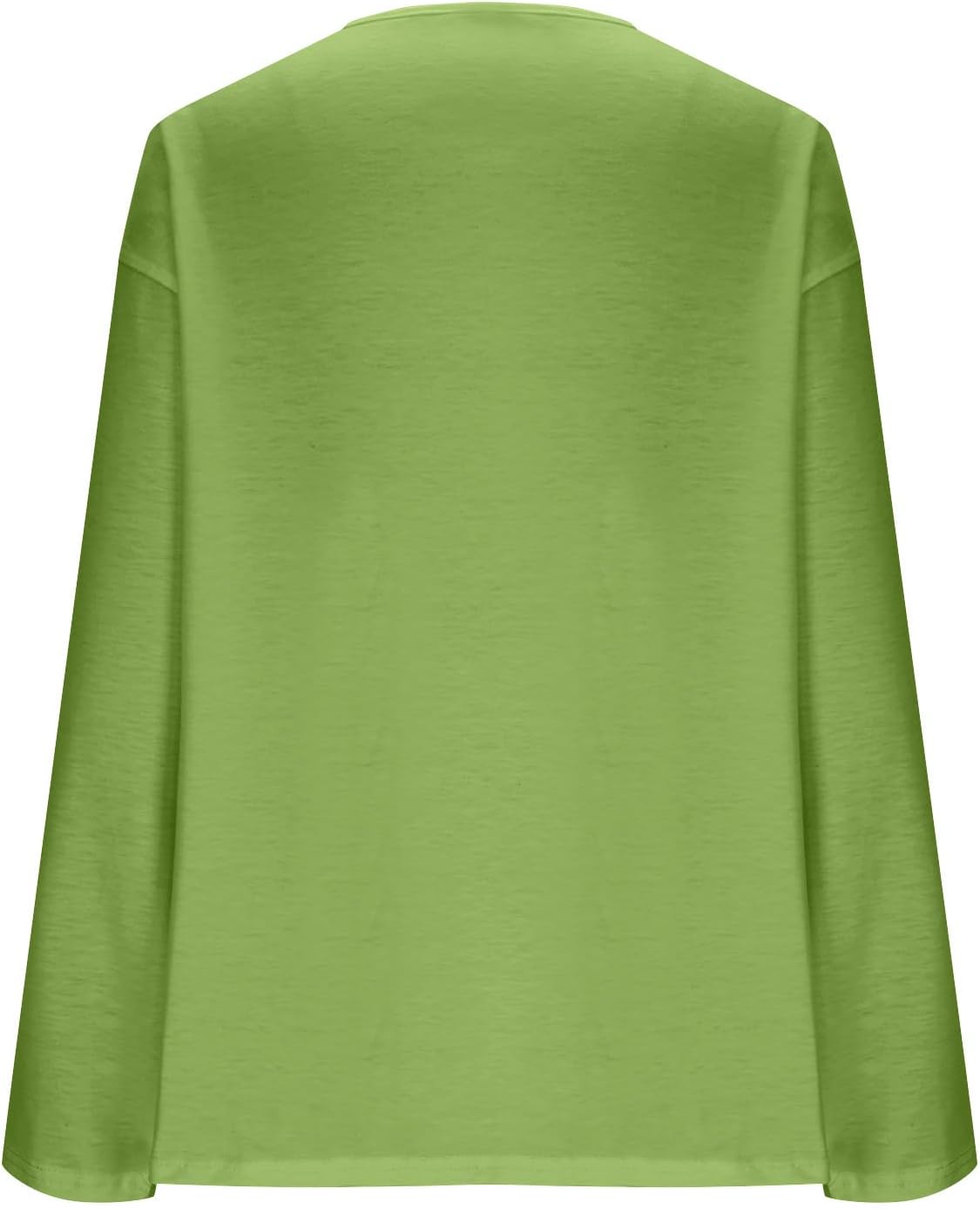 Women's Long Sleeve Round Neck Shirt Classic Loose Fit Soft Solid Color Blouse Casual Basic Summer Fall Fashion Top