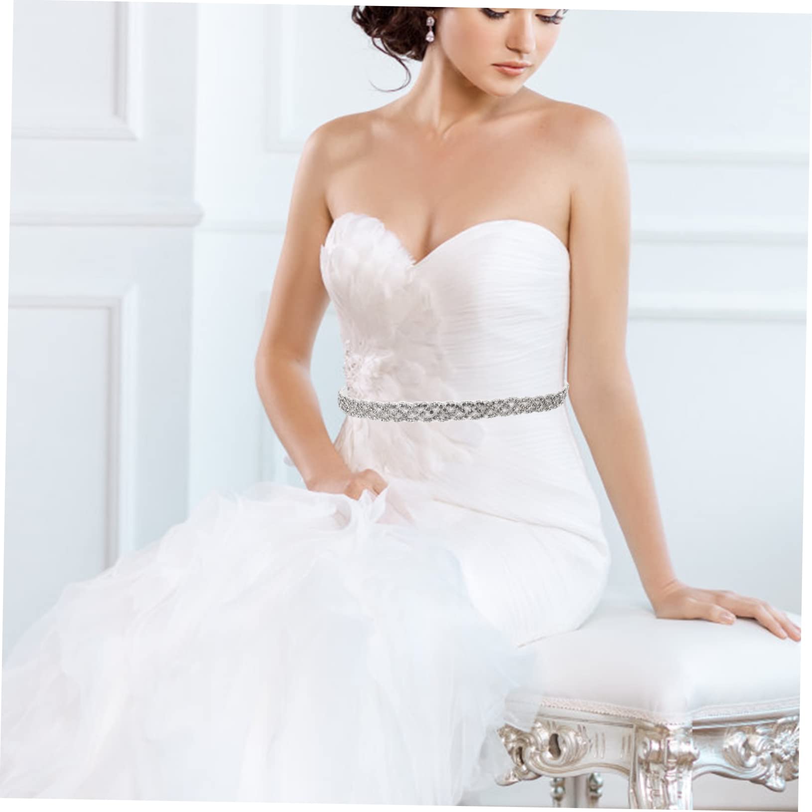 SOIMISS 3piezas Cinturón De Pedrería Para Novia Cinturón Brillante Para Vestido De Boda Accesorio Elegante Para Eventos Especiales Para Fiestas y Banquetes