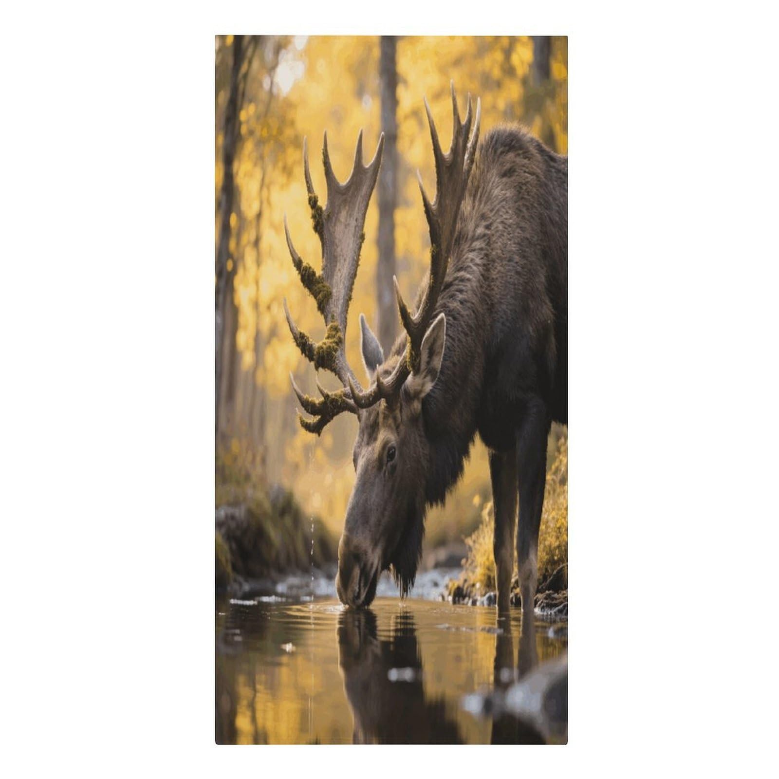 VstaDank Rustic Woodland Deer Beach Towel Vacation Essentials Sand Free Soft Quick Dry Swim Towels 61"x30" Modern Extra Large Towels Lightweight Microfiber Beach Towel for Swimming Pool