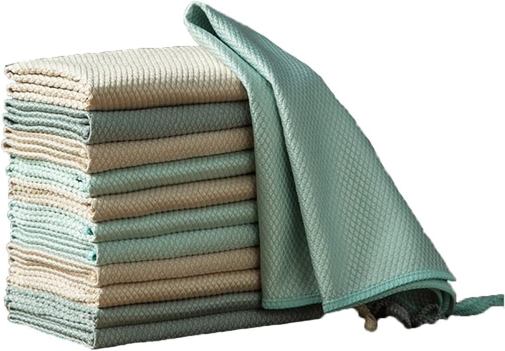 YATUOPNG Cleaning Cloths-Super Absorbent And Traceless Kitchen Household Fish Scale(5pcs,30x40cm)