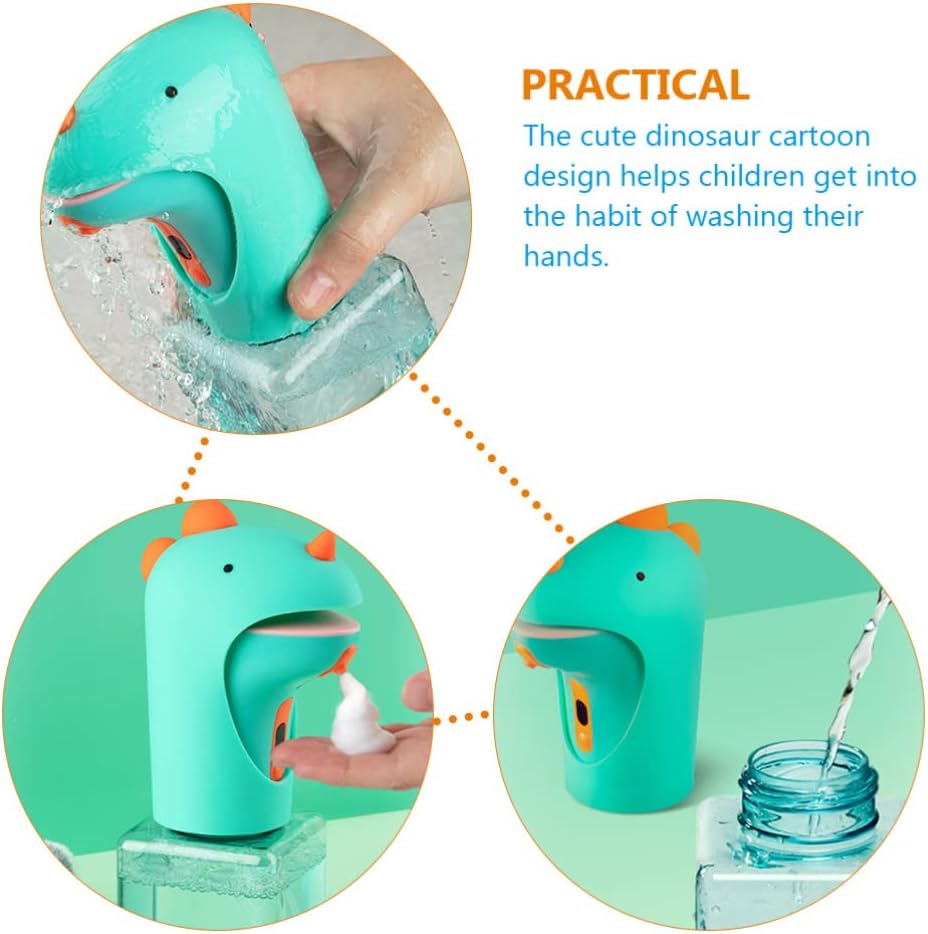 Automatic Soap Dispenser Little Dinosaur Shape Reusable Refillable Home Liquid Soap Dispenser