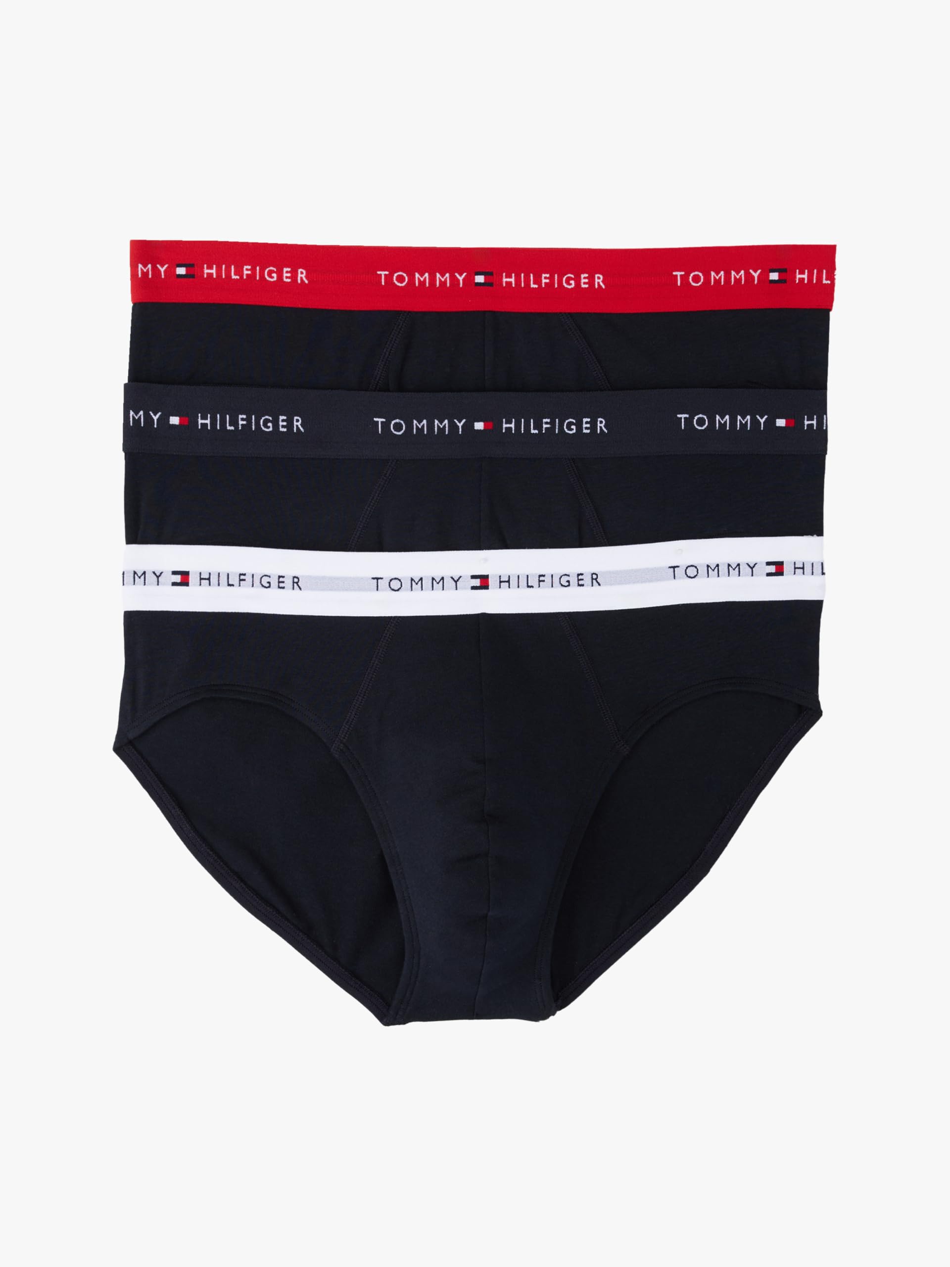 Tommy Hilfiger Majtki męskie, Czarny (Sky/Primary Red/White), M