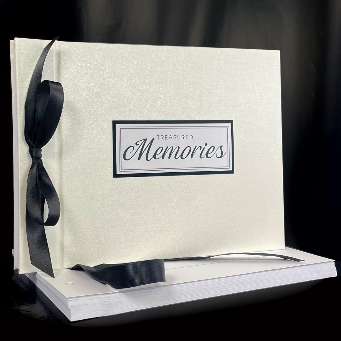 Treasured Memories Book, A Visitors Book for Funerals and Bereavement, White - Image 4
