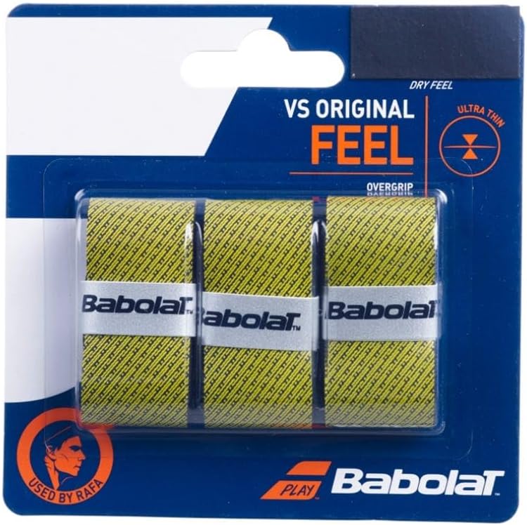 - Babolat Vs Original x 3 Overgrips (Black Yellow)