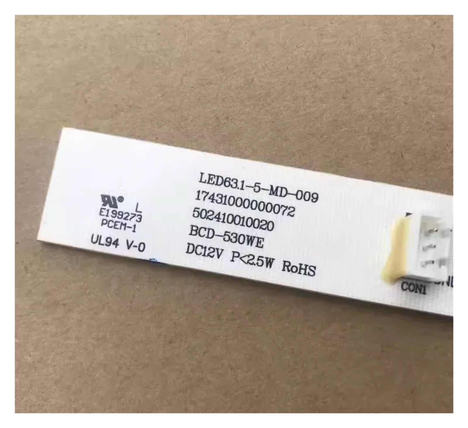 Universal for Kühlschrank Led Board DC12V Kühlschrank LED Licht LED63.1-5-MD-009 17431000000072 502410010020
