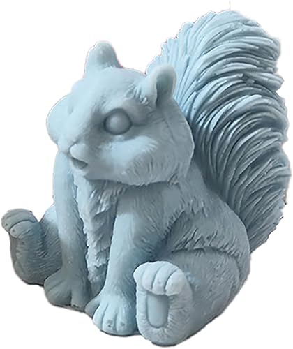 Molde de ardilla, molde para velas de ardilla, molde de animales de ardilla, molde de fundición de resina de ardilla, moldes de fabricación de